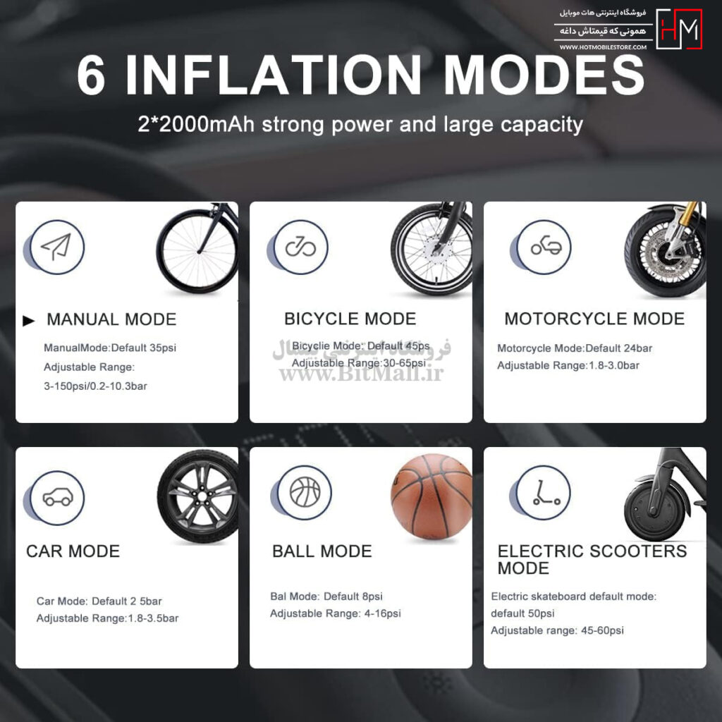 کمپرسور هوا شیائومی مدلXiaomi Air Compressor 2 pro